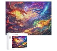 Divine Dragon 500 Piece Jigsaw Puzzles All Ages Magical Animals Jigsaws Evening Wind-Down Activity Challenging Home Decor Stress Relief 500 PCS