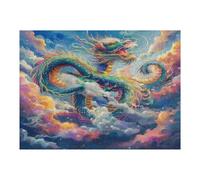 Divine Dragon 500 Piece Pack DIY Jigsaw Puzzle Magical Animals Collectors Cognitive Development Educational Decorative Puzzle Gifts for Adults Premium Cardboard 500 PCS