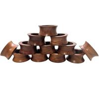 Divine glance Handmade Wooden - Color-Natural Napkin Rings for Wedding Party Decoration Dinning Table Occasion Everyday, (12)