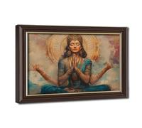 Divine Goddess Meditation,Sacred Feminine Energy Canvas Poster Wall Art Decor Print Picture Paintings for Living Room Bedroom Decoration 16" L X 24" W
