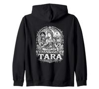 Divine Goddess Tara Liberation Swift Buddhist Mandala Zip Hoodie