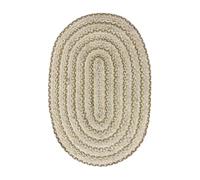 Divine Handicrafts Handcrafted Oval Jute Rug (60 x 90 cm) | Reversible Natural Woven Oval Rug, a Cosy Hallway Rug, Jute Door Mat & Oval Rug for Living Room and Bedroom Decor