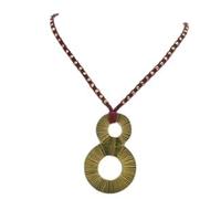 Divine Handicrafts Premium Lucky eight necklace -Personalised Indian Authentic Handmade Tribal Jewellery, Vintage Gift/Sustainable Jewelery/Women necklace (Red)