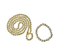 Divine Hindu Original Golden Pyrite Stone 108 Beads Mala & Golden Pyrite Stone Bracelet Combo For Men & Women Mala & Bracelet|