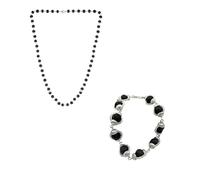 Divine Hindu Original Karungali Malai Silver Cap Bracelet Karungali Malai Silver Cap 54 Beads Mala Combo for Men & Women Black Ebony Wood Mala & Bracelet Lab Tested