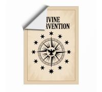 Divine Intervention Minimalist Unframed Wall Art Print A2 (59.4×42cm), Wall Decor for Living Room, Bedroom, Office & Home, Art Gift