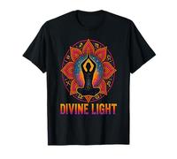 Divine Light Mandala Yoga Spiritual Design T-Shirt