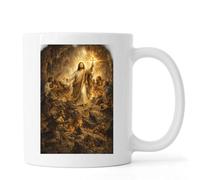 Divine Light Overcoming Darkness Ceramic Tea Coffee Mug White