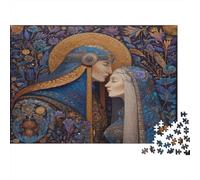 Divine Love,Puzzles Gemusterte Nachhaltige Puzzles Für Erwachsene Hochwertige Holzspielpuzzles 1000pcs (75x50cm)