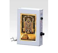 Divine Mantra Box Sri Venkateshwara South Indian Special Mantra Box for Puja and Meditation-Metal-Steel Grey