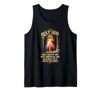 Divine Mercy Holy God Holy Mighty One Prayer Catholic Jesus Tank Top
