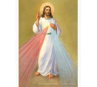 Divine Mercy Icon, Religious Wall Art, Jesus Image, 17cm x 13cm