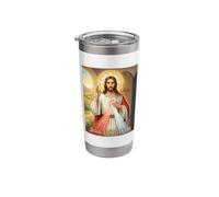 Divine Mercy Image Jesus I Trust in You Catholic Prayer Stainless Steel Insulated Tumbler