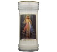 Divine Mercy Pillar Candle & Gold Foil Highlights (8695/DM)