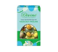 Divine Mini Eggs with Hazelnut Praline - Fairtrade Easter Chocolate - Smooth Milk Chocolate Mini Eggs with Hazelnut Praline Filling - Ethical Premium Chocolate