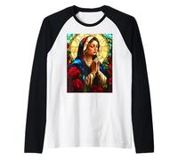 Divine Mother, Virgin Mary, Mother Mary, Holy Virgin. Raglan Baseball Tee