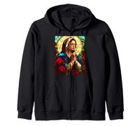 Divine Mother, Virgin Mary, Mother Mary, Holy Virgin. Zip Hoodie