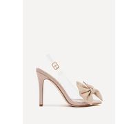 Divine Nude Patent & Perspex Heels Linzi Nude 6-Standard Fit