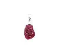 Divine Ornaments 925 Sterling Silver Rough Stone Pendant, Handmade Jewelry, No chain, Ruby, Emereald and others, 3 Gram