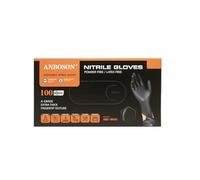 DIVINE PACKAGING Medium Black Nitrile Disposable Gloves - Latex Free, Powder Free, Multi Purpose, Disposable Gloves, Disposable, Cleaning, Food Grade, Extra Strong,