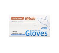 DIVINE PACKAGING Medium Blue Nitrile Disposable Gloves - Latex Free, Powder Free, Multi Purpose, Extra Strong, 100 Count