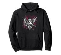 Divine Rebellion Angel Edgy Streetwear Bootleg Pullover Hoodie