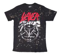 Divine Splatter Tie Dye T Shirt Slayer Black L