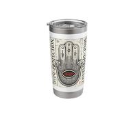 Divine Techno Hamsa Hand Sonic Protection Stainless Steel Insulated Tumbler