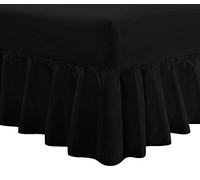 Divine Textiles Luxury Extra Deep Frilled Valance Fitted Sheets, Single