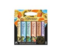 Divine The Chunky Chocolate Gift Pack 6 x 35g Bars - Fairtrade Chocolate Selection - Assorted Milk, White & Dark Chocolate Flavours - Gifting & Sharing - Ethical Premium Chocolate
