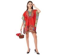 Divine threads Women’s Short Kimono Tunic Kaftan Plus Size Dashiki Caftan Summer Beach Wear