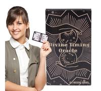 Divine Timing Oracle Cards, Funny Casual Deck, Vibrant Imagery Tabletop Game, Engaging & Entertaining, Casual Tarot Oracle Set for Friends, Family Gatherings, 4.13x2.44 inches