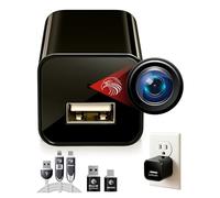 DIVINEEAGLE Plug-in Full HD Dome Camera - Premium Reliable 1080p Pet Cam with Motion Detection - Easy No-WiFi Setup & Data Protection - Ideal for Pet Nanny Use, Without Card