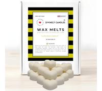 DIVINELY CANDLES® Luscious Vanilla Wax Melts 25 Pack 100% Soy Wax, Strong Scented, Long-Lasting, Hand-Poured, Non-Toxic Heart-Shaped Wax Melts for Any Occasion