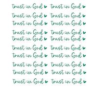 Divines Drives Affirmations Reusable Trust in God Car Window Stickers Spiritual Journey Decal Spiritual Decors for Glass Removable Car Decal