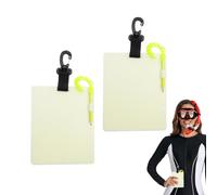 Diving Board with Lighting - Compact Writing Pen, Attachment Clip for Jacket, Waterproof Housing | Optimal Visibility Performance for Stops Navigation and Notes for Sal