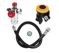 Diving Breathing Valve, Secondary Regulator with Explosion Proof Valve Copper Body, 69 cm Medium Pressure Tube for Spare Air Source, Dive Equipment for Divers Firefighters