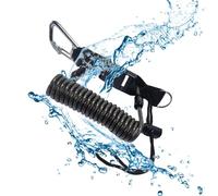 Diving Coil Lanyard - 3.94 Inch Underwater Camera Lanyard | Anti-Lost Retractable Equipment, Quick Release Buckle, Fast, Easy, Safe, Pure for Diving and Snorkelling in the Sea Through Metal