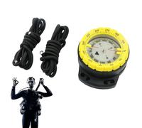Diving Compass, Diving Compass - Water Resistant Diving Compass with Rope | Luminous Compass with Side Window, Marine Compass for Diving on