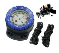 Diving Compass, Diving Compass | Water Resistant Scuba Diving Compass with Rope, Luminous Compass with Side Window, Scuba Diving Accessories for a Navigation