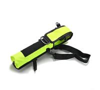 Diving Cylinder Tank Storage Bag 05L Protective Cover for Scuba Oxygen Bottle, Portable Polyester Hand Case with Carry Handle, Yellow Green Black, 35x7x6cm(Green)