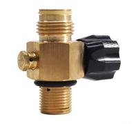 Diving Cylinder Valve Built For 5000 Psi Use Featuring Copper Alloy Body And Dual Thread Options G1/2-14 And 5/8-18(18mm Black)