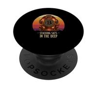 Diving Diver Blockchain Ocean Finance Digital Sats Bitcoin PopSockets Adhesive PopGrip
