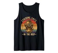 Diving Diver Blockchain Ocean Finance Digital Sats Bitcoin Tank Top