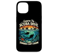 Diving Diver Learn To Scuba Dive Zombies Can't Swim Case for iPhone 13