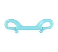 Diving Double Ended Clip Hook with Bolt Snap Mechanism for BCDs and Weight Belts 90mm Stainless Steel 316 Resistant (Blue)
