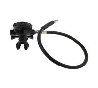 Diving Equipment for Second Stage Regulation, Snorkel Accessory with Hose, Black