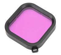 Diving Filter, Scratch-Proof ABS UV-Proof HD Camera Diving Filter for 10 11 Black (Purple)