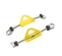 Diving Fin Strap, 2-Pack Spring Straps Stainless Steel Anti-Rust Tough Seawater Resistant Diving Gear(yellow M)