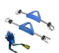 Diving Fin Strap Adjustable, Diving Fin Spring Heel Strap - 1 Pair Stainless Steel Spring Fin Straps - Heel Fin Strap with Quick Release Diving Accessories for Freediving and Spearfishing